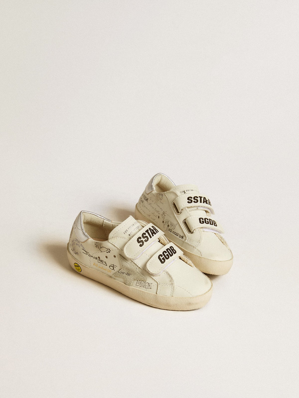 Old School Junior with suede star and metallic leather heel tab