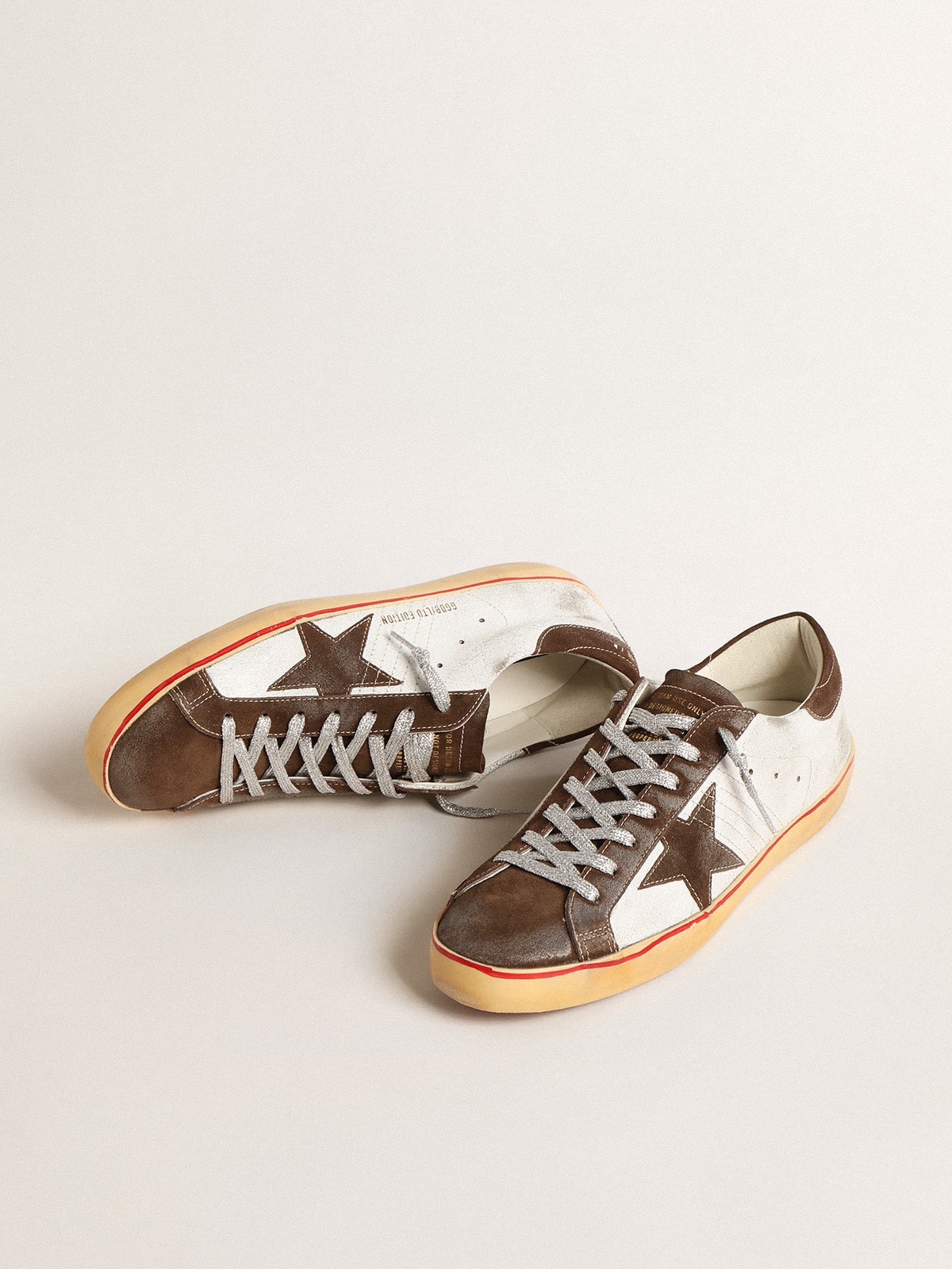 Men's Super-Star LTD with brown suede star and heel tab