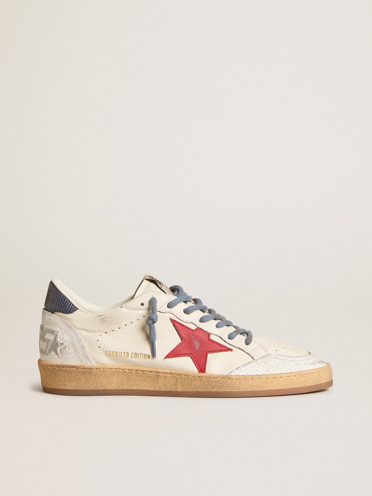 Ball Star LTD with red star and lizard-print leather heel tab