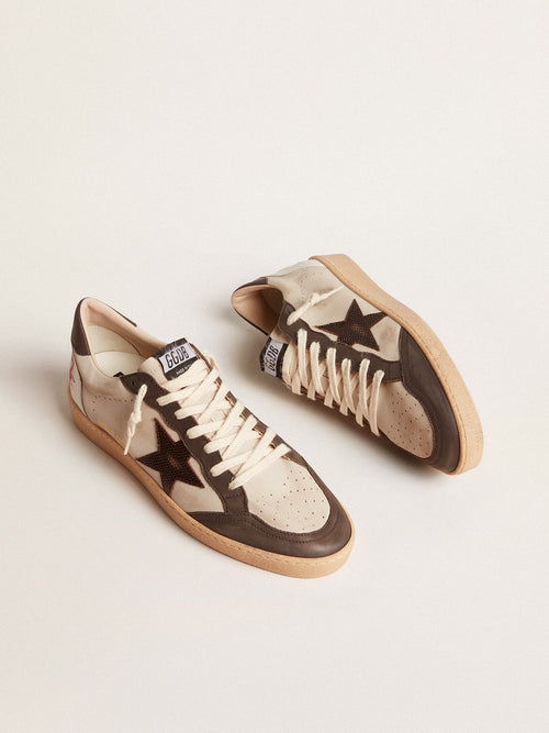 Men's Ball Star LTD in nappa with brown star and gray leather heel tab