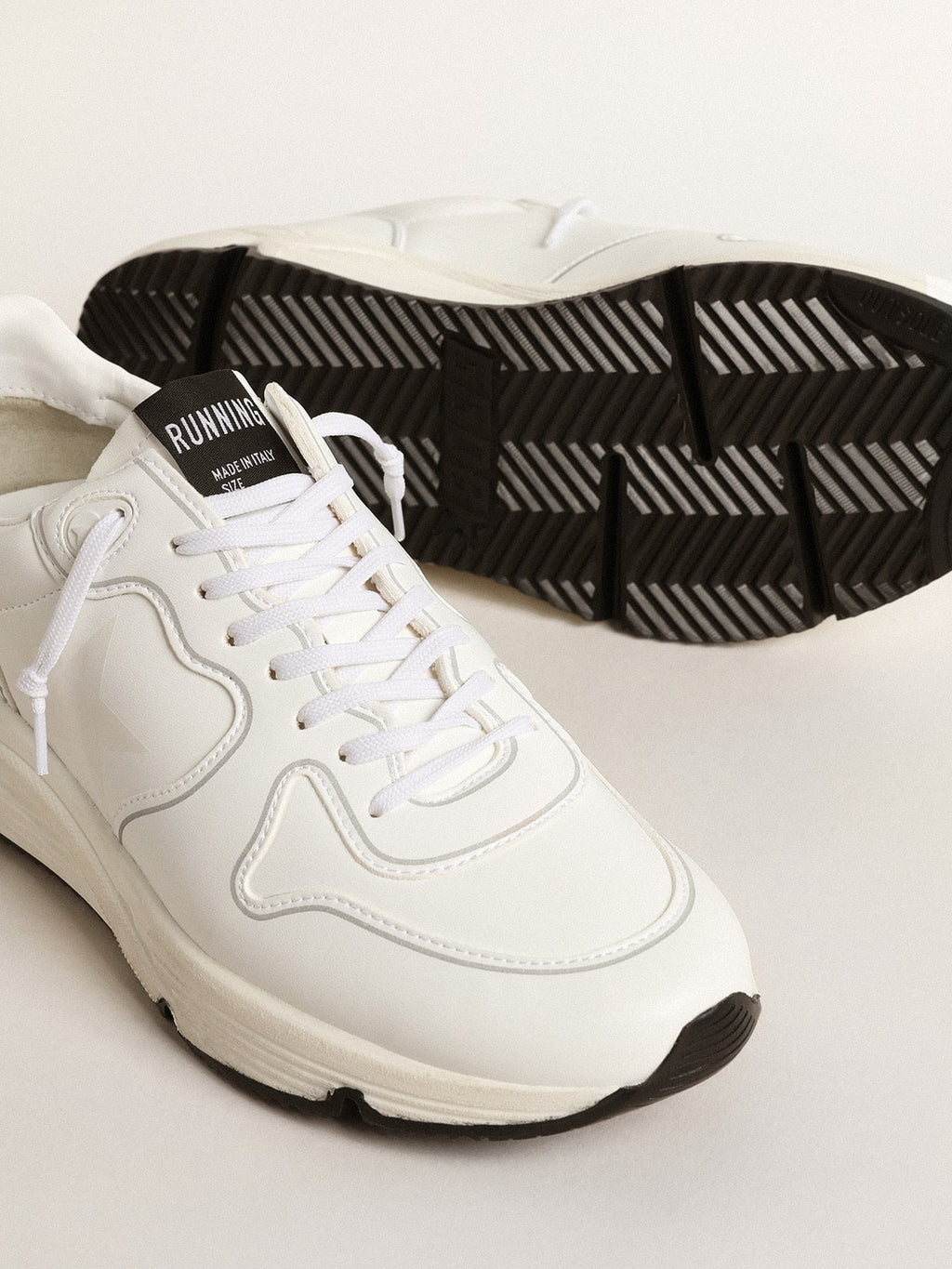 Men's bio-based Running Sole with white star and heel tab