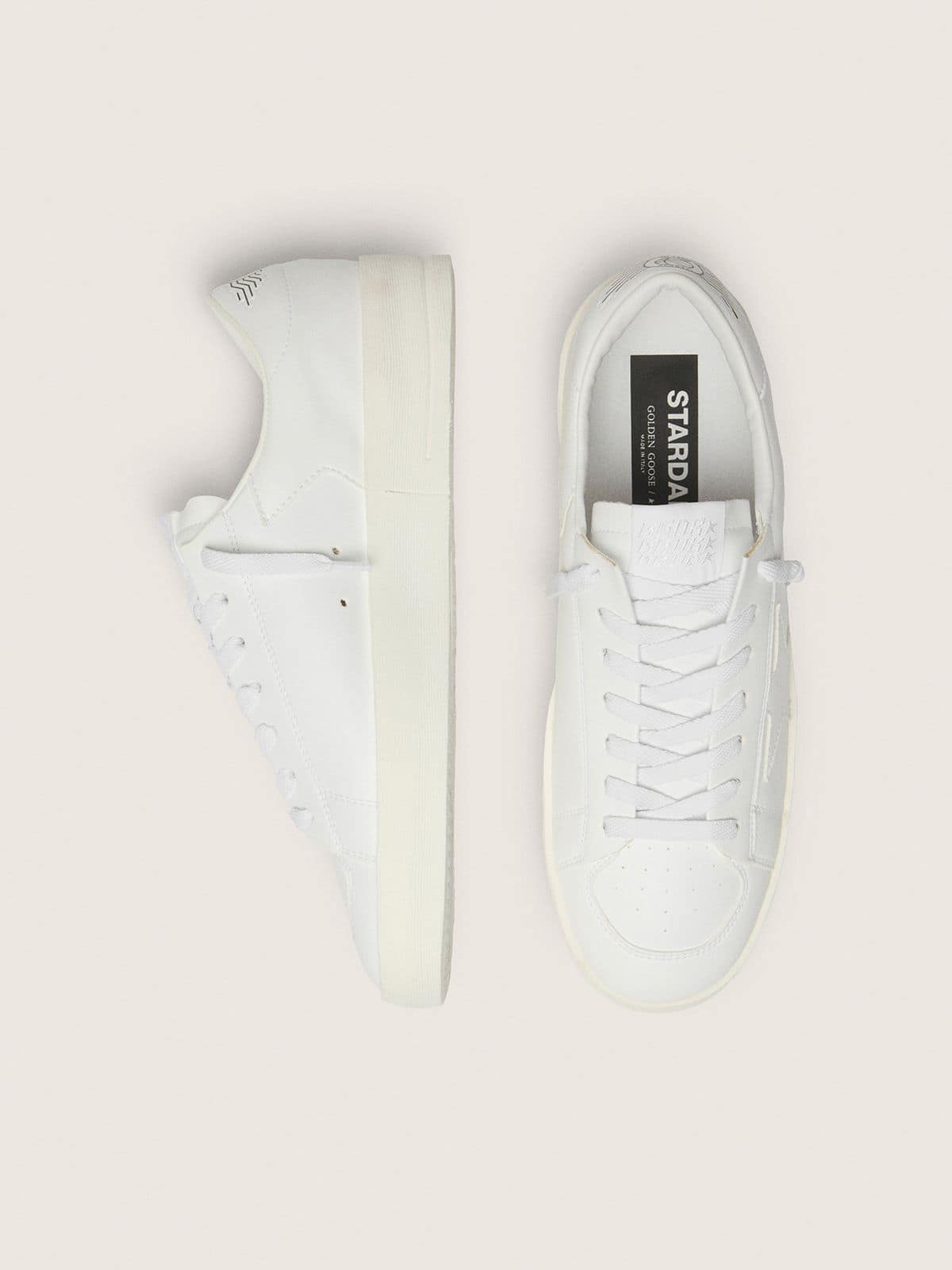 Men's Stardan in white leather