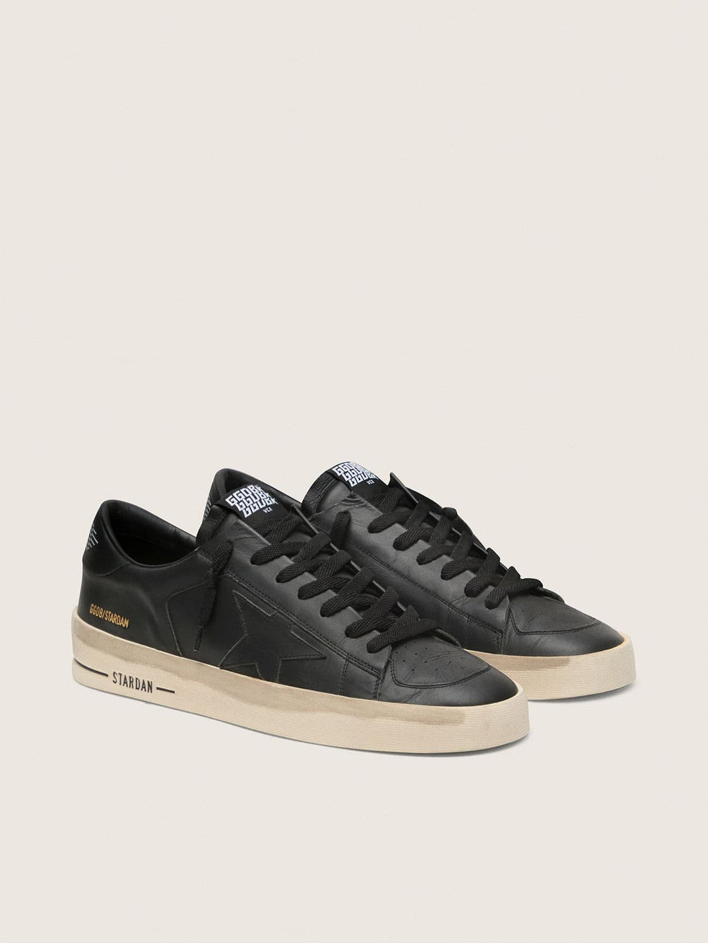 Men's Stardan in total black leather