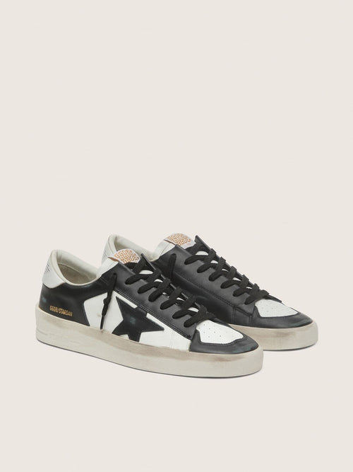 Men's Stardan in white and black leather