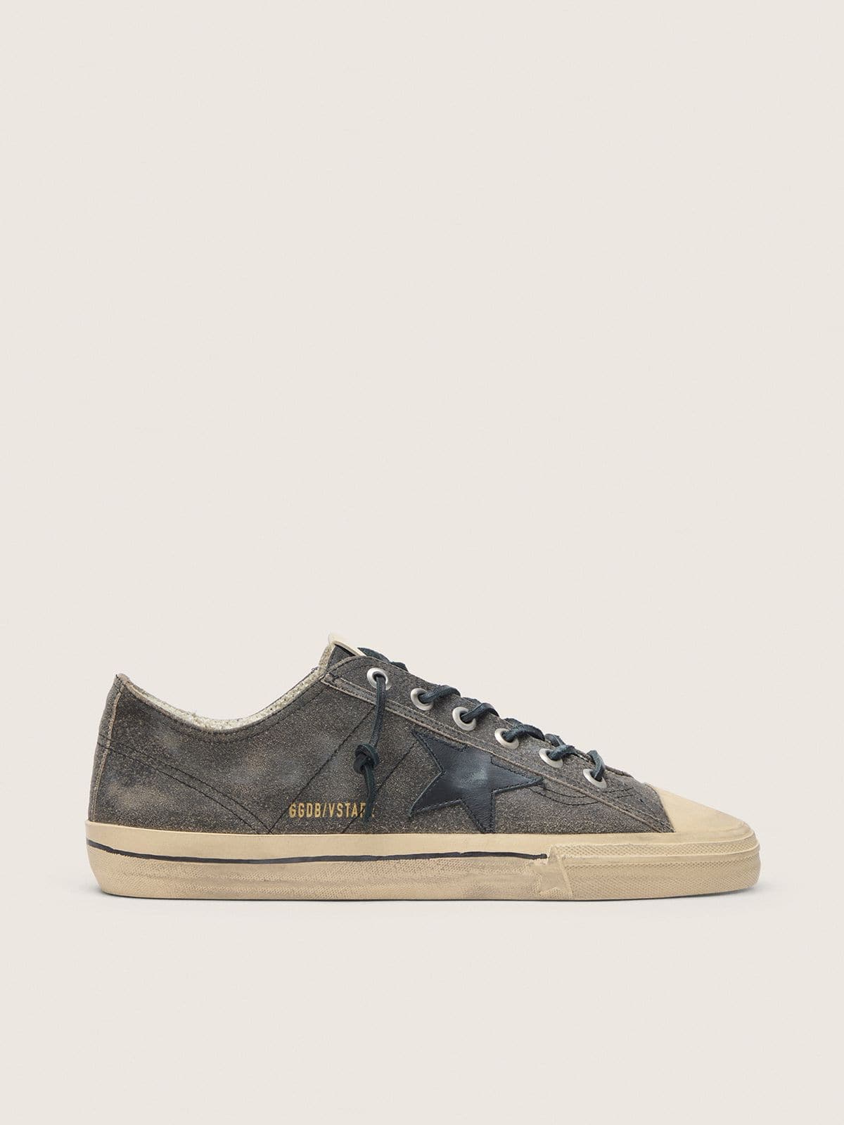 Men's V-Star in black suede with black leather star