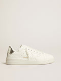 Men's bio-based Purestar with white star and mirror-effect heel tab