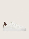 Purestar with white star and burgundy lizard-print heel tab