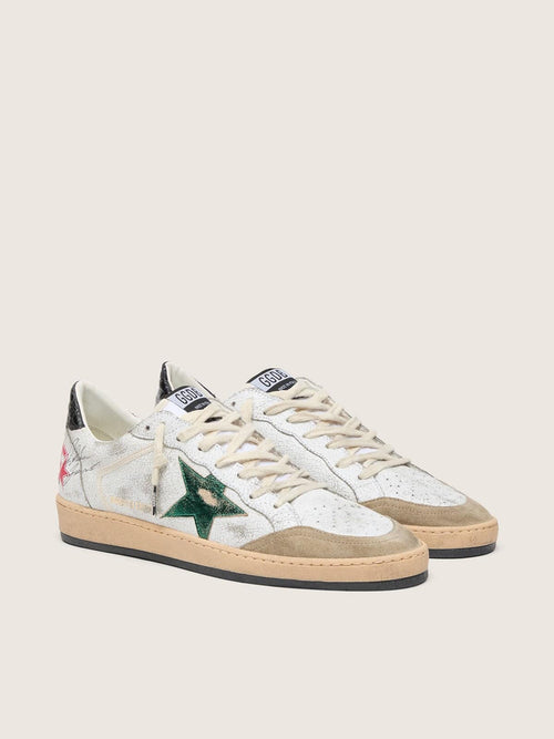 Men's Ball Star with metallic leather star and gray leather heel tab