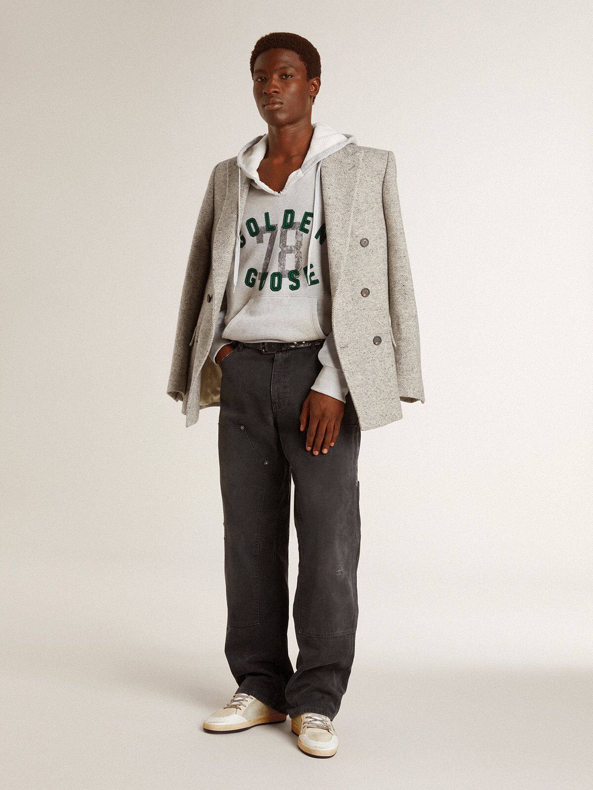 Men's Ball Star LTD in leather and suede with crocodile print leather star
