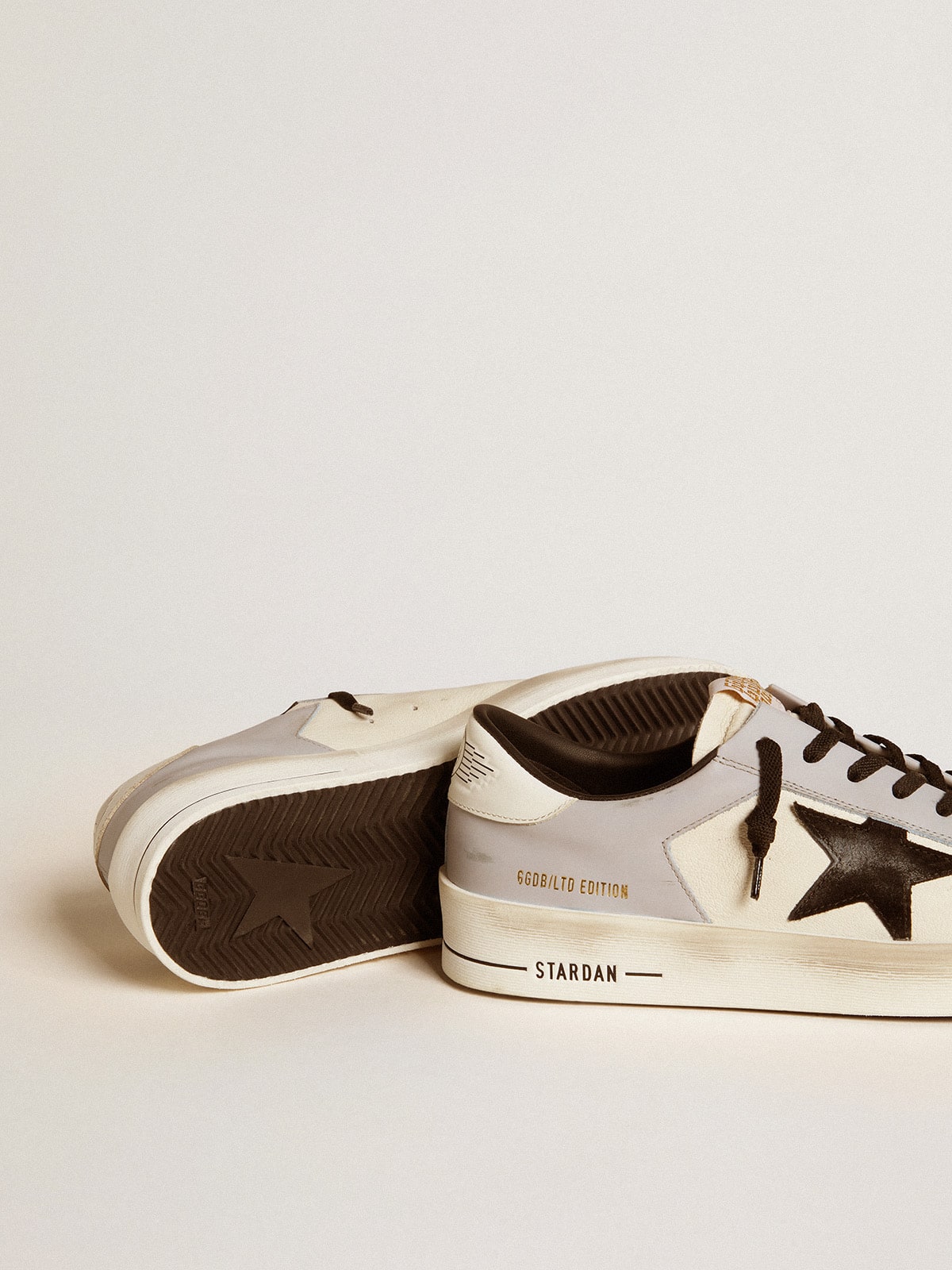 Men's Stardan LTD in nappa and leather with suede star and leather heel tab