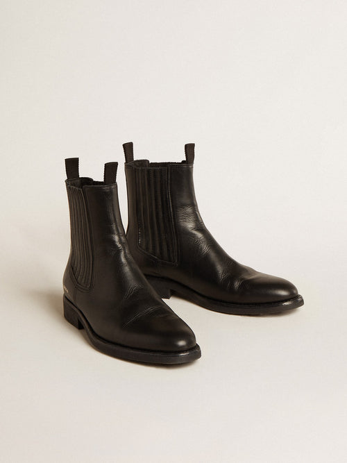 Men's Chelsea boots in black leather