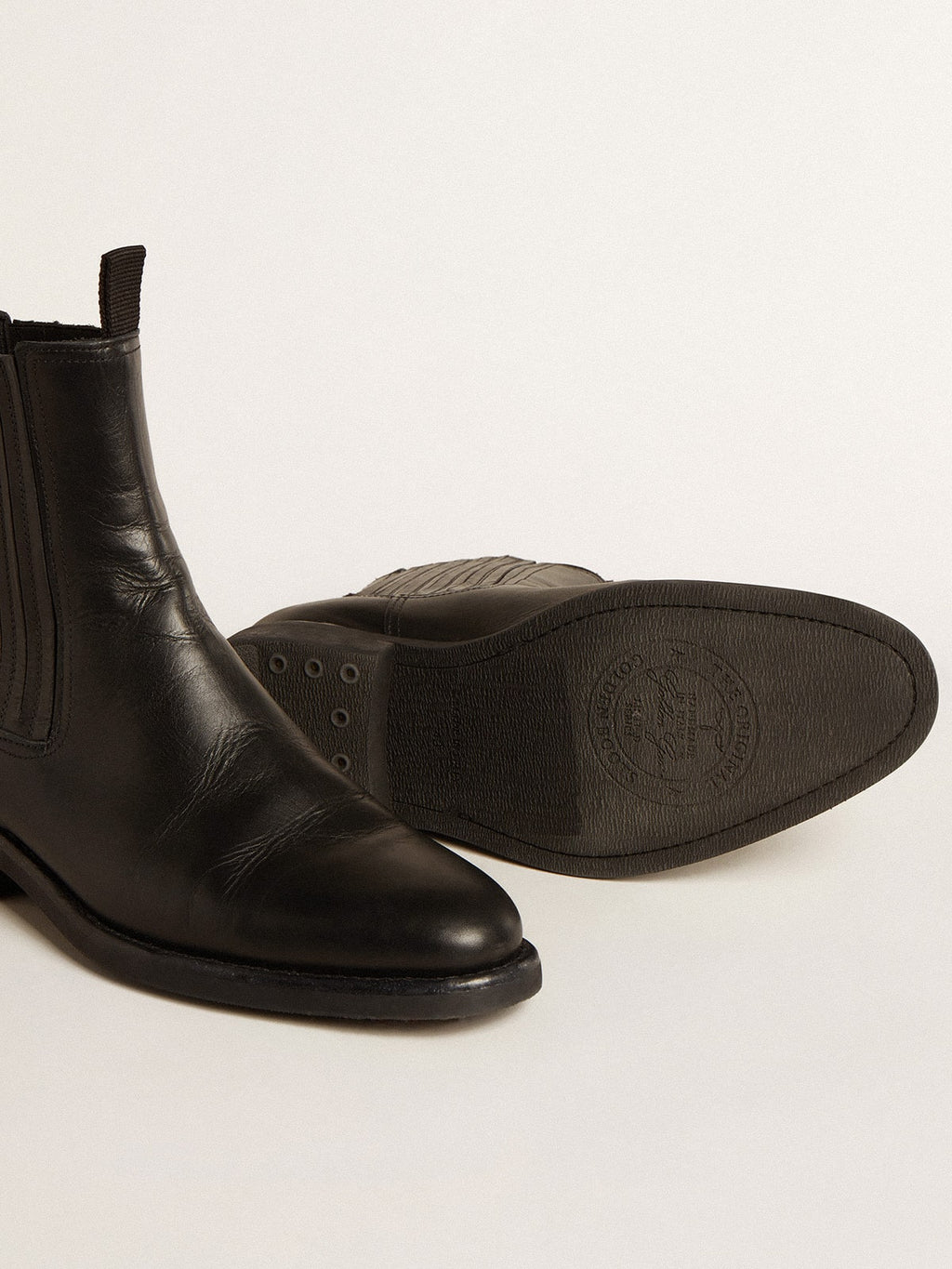 Men's Chelsea boots in black leather
