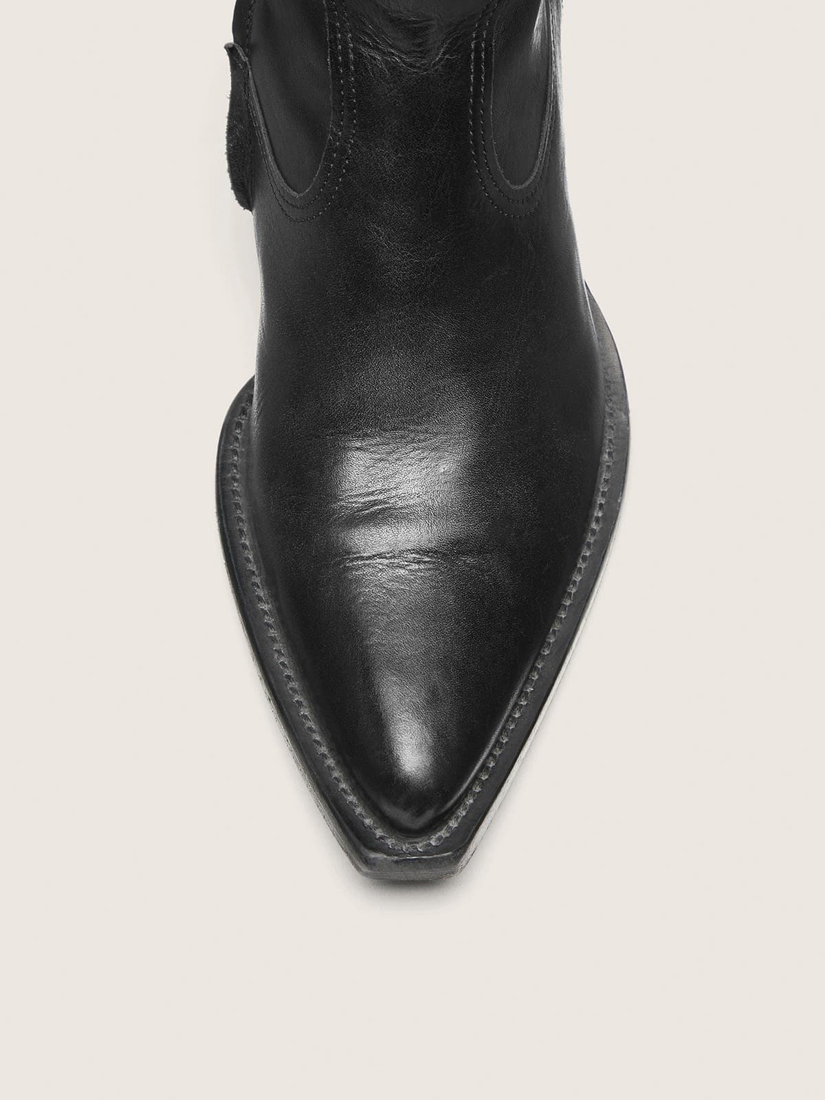 Men's low Debbie boots in black leather