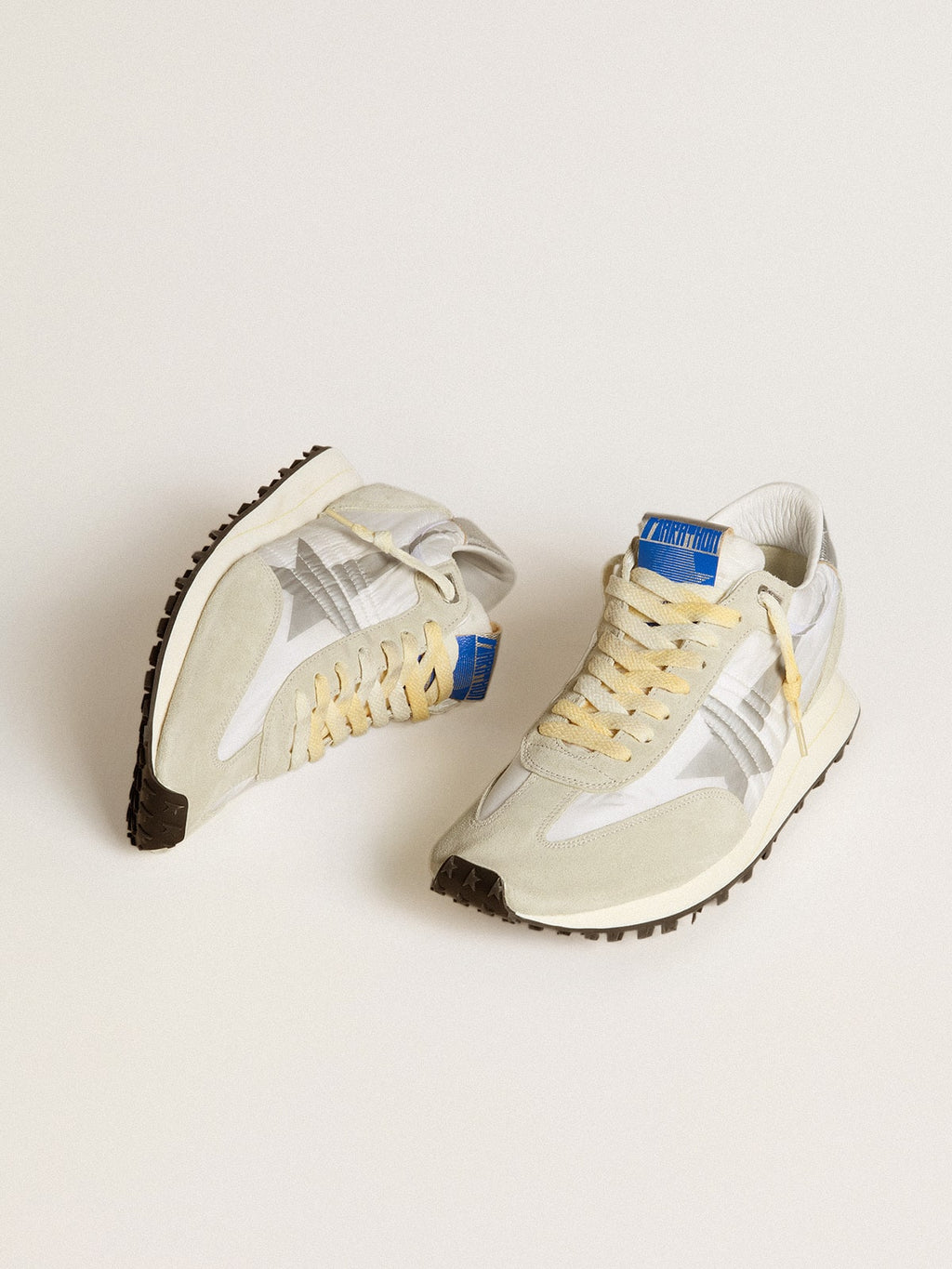 Men's Marathon with white nylon upper and silver star
