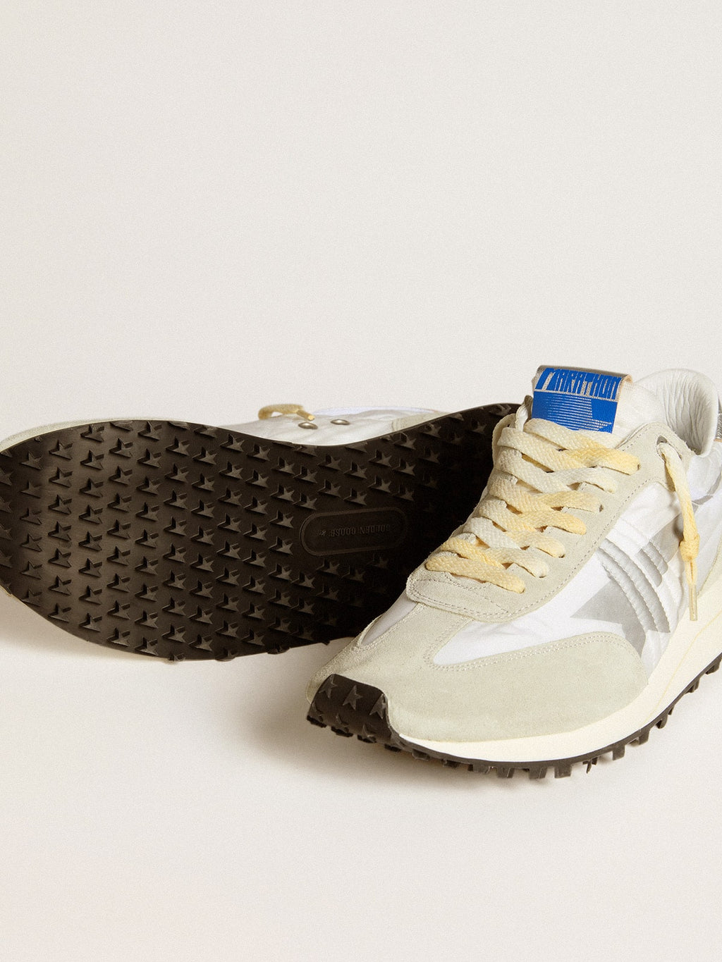 Men's Marathon with white nylon upper and silver star