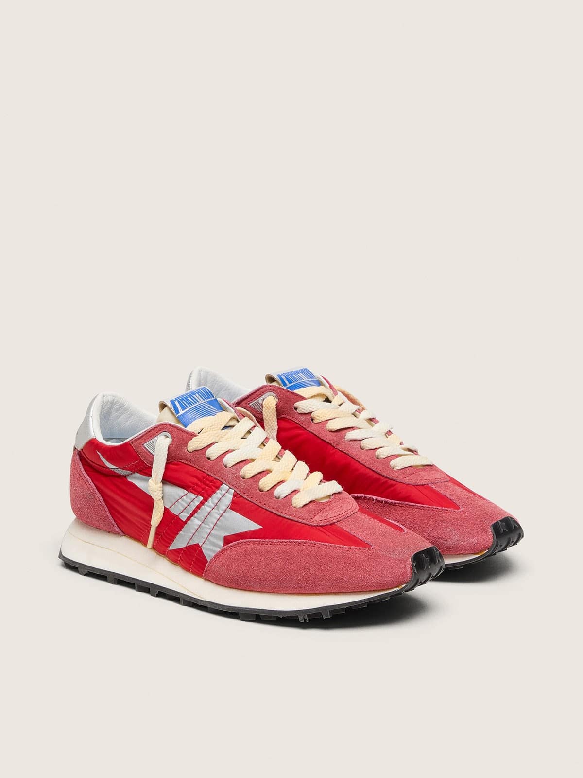 Men's Marathon with red nylon upper and silver star