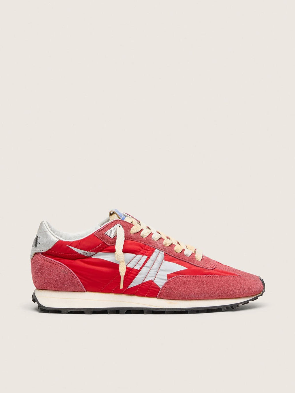 Men's Marathon with red nylon upper and silver star
