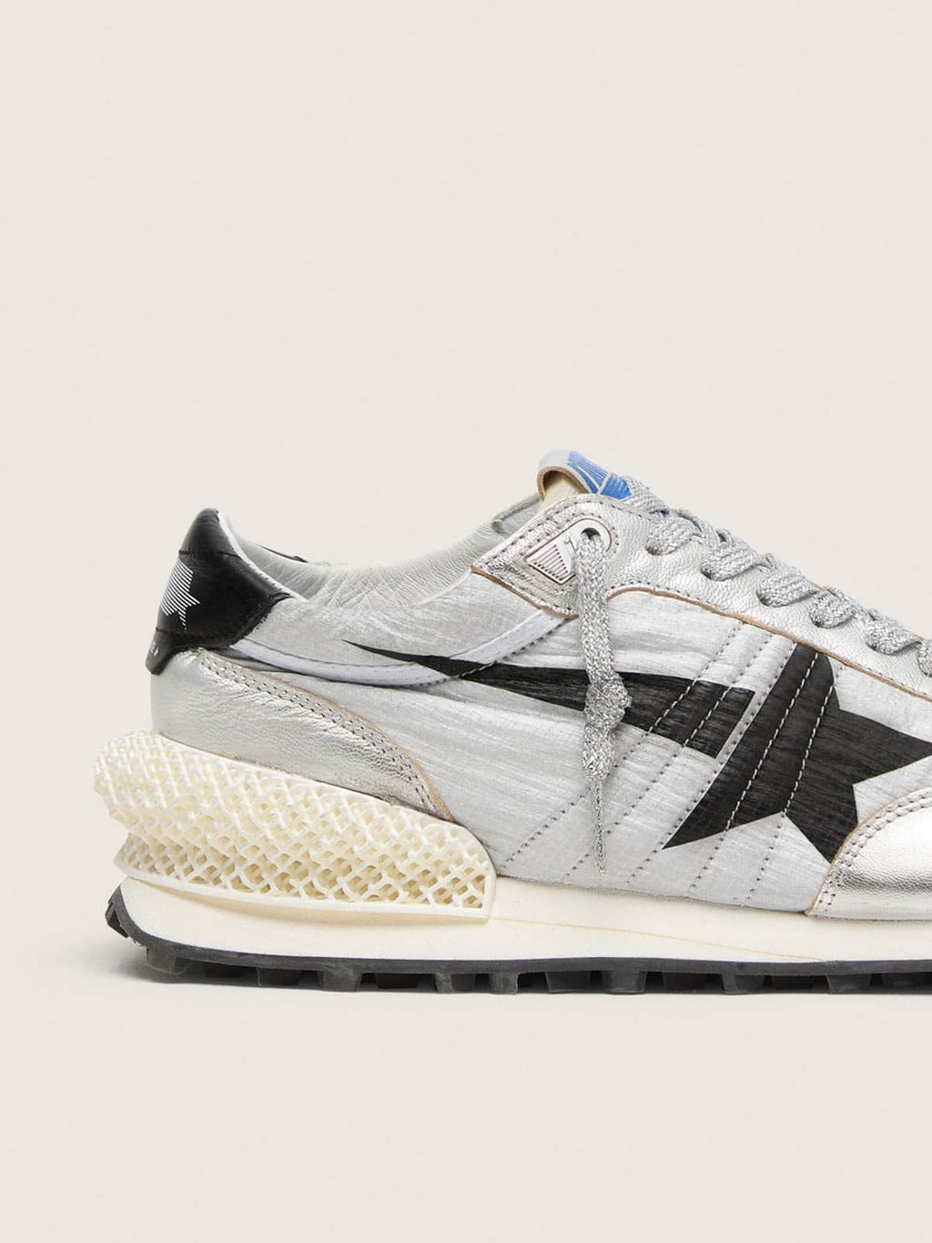 Men's Marathon with silver ripstop nylon upper and black star