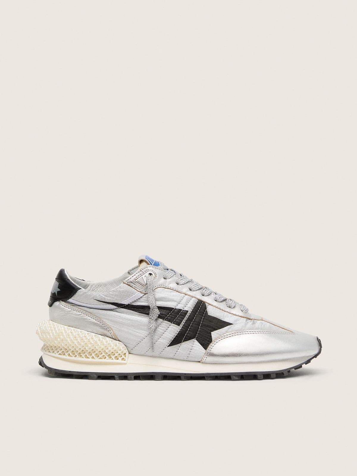 Men's Marathon with silver ripstop nylon upper and black star