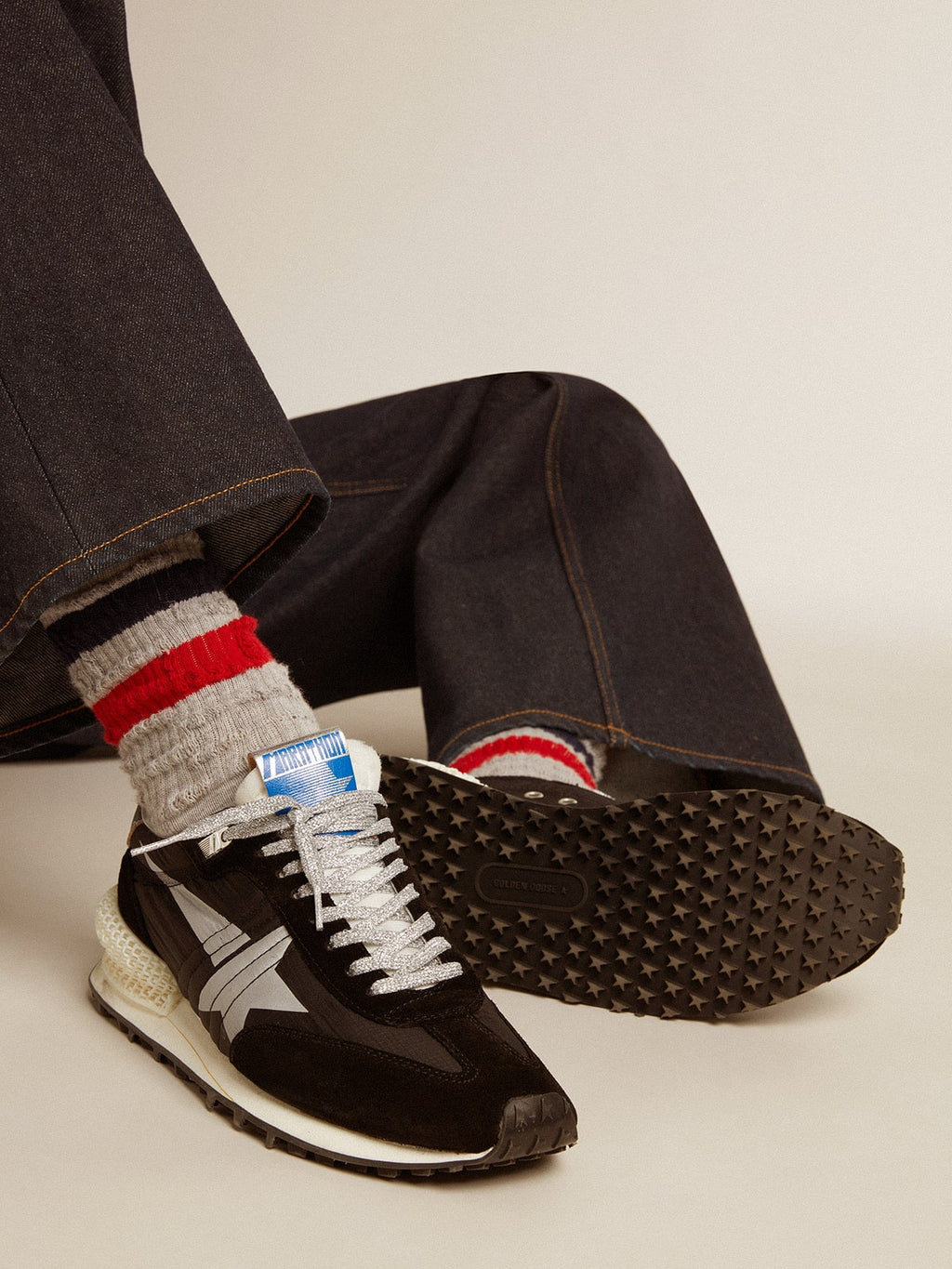 Men's Marathon with black ripstop nylon upper and silver star