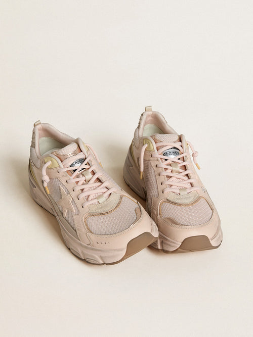 Men's Lightstar with pink leather and mesh upper and pink star