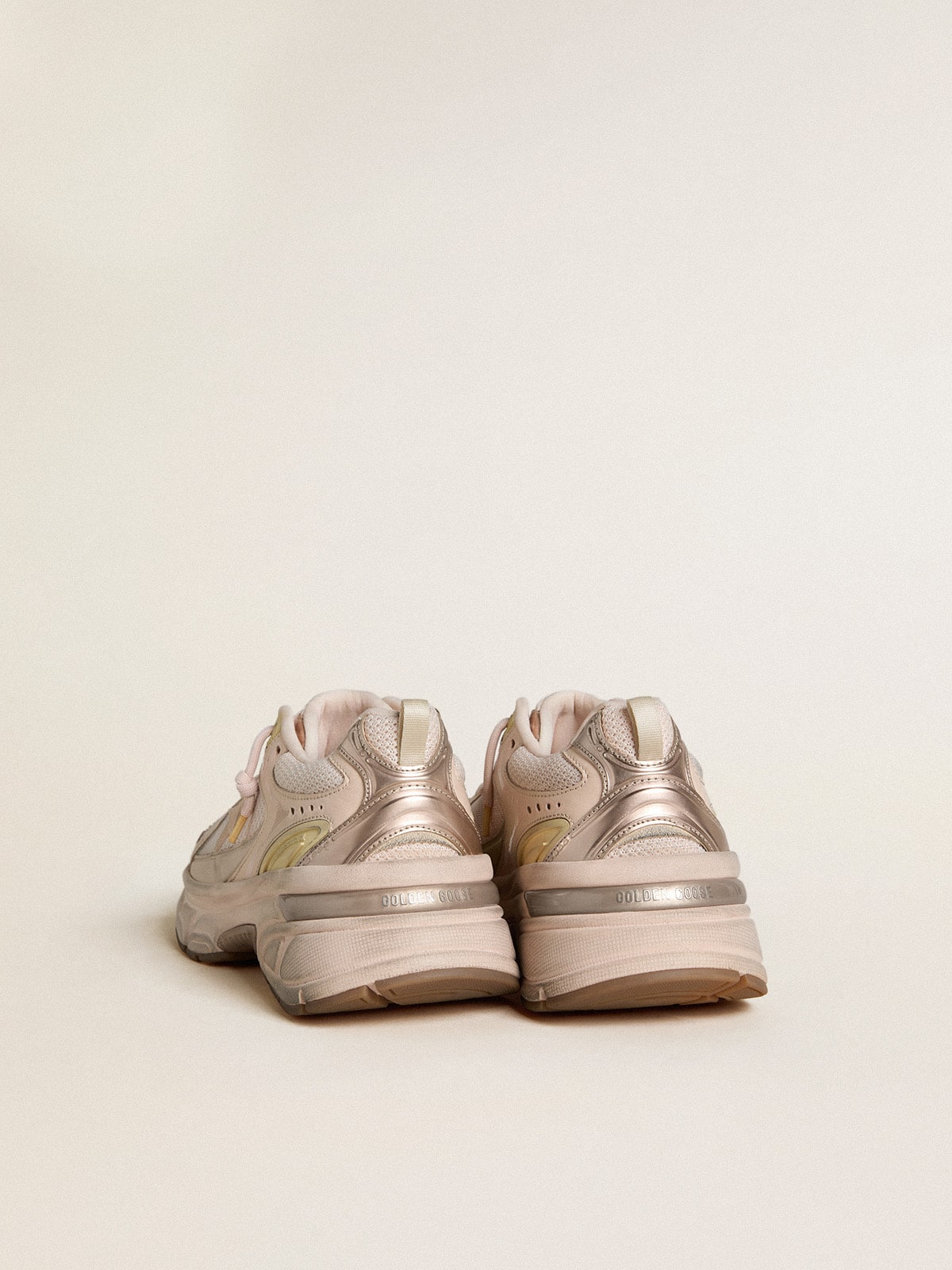 Men's Lightstar with pink leather and mesh upper and pink star