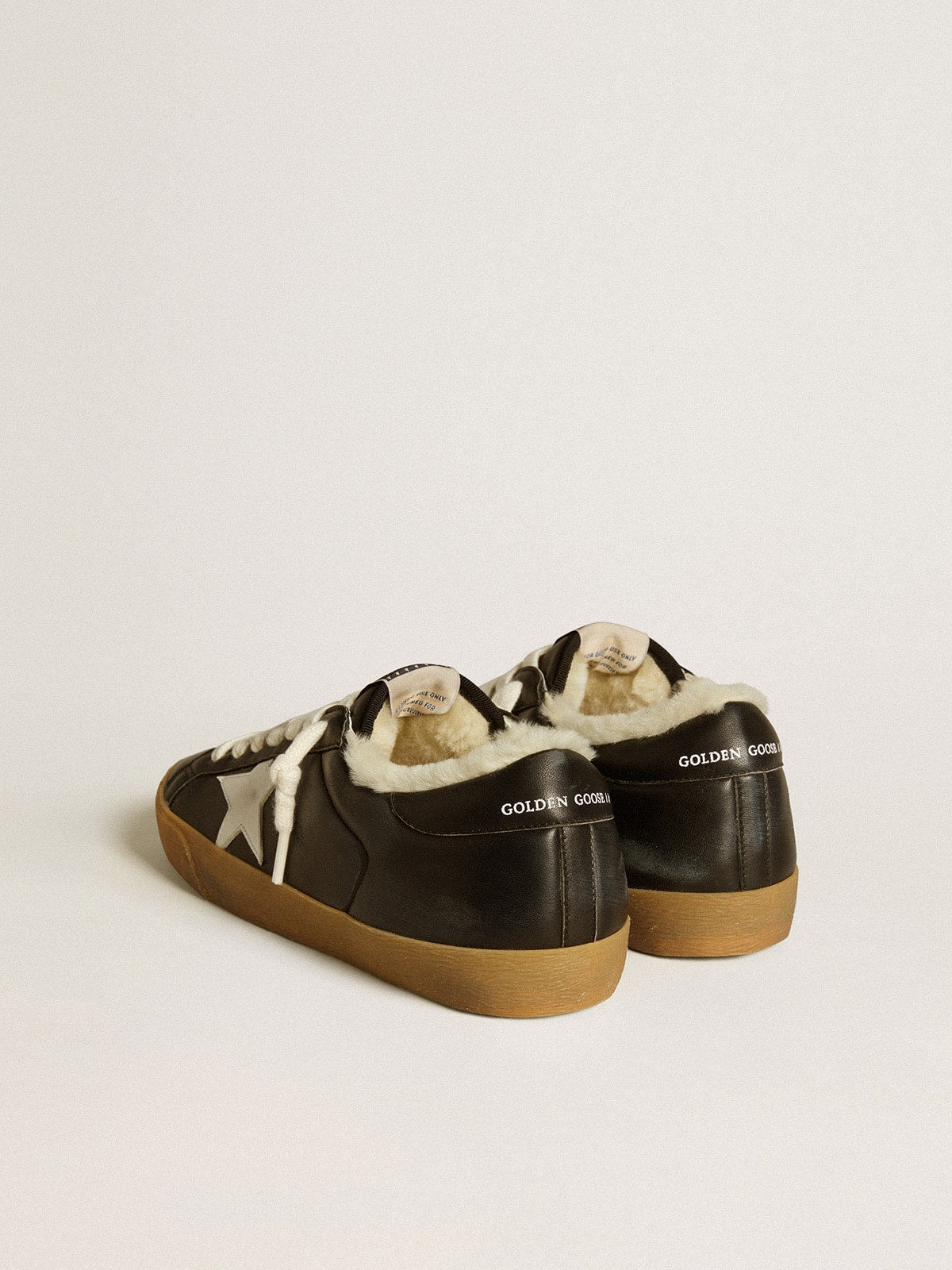 Men's Super-Star in matelass¨¦ nappa with leather star and shearling lining