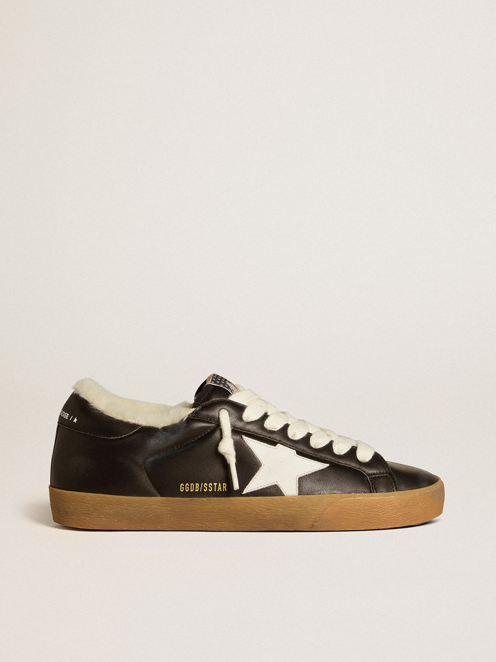 Men's Super-Star in matelass¨¦ nappa with leather star and shearling lining