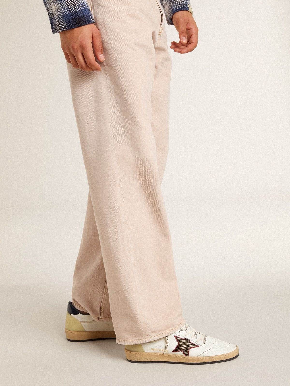 Men's Ball Star LTD with mesh star and midnight blue leather heel tab