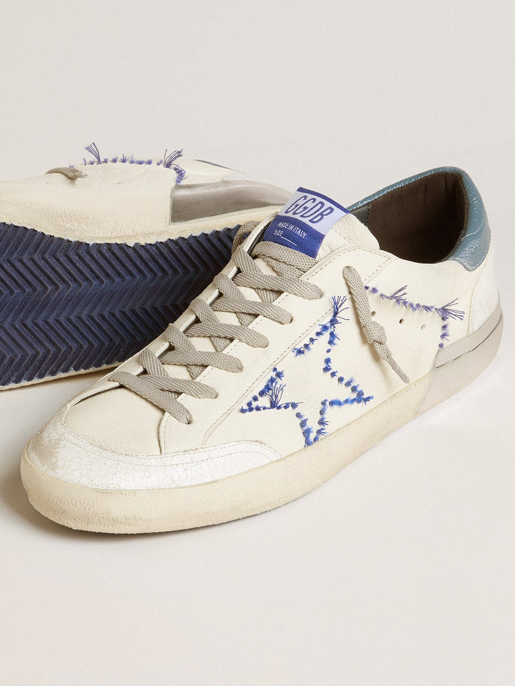 Men's Super-Star LTD in nappa with embroidered star and leather heel tab
