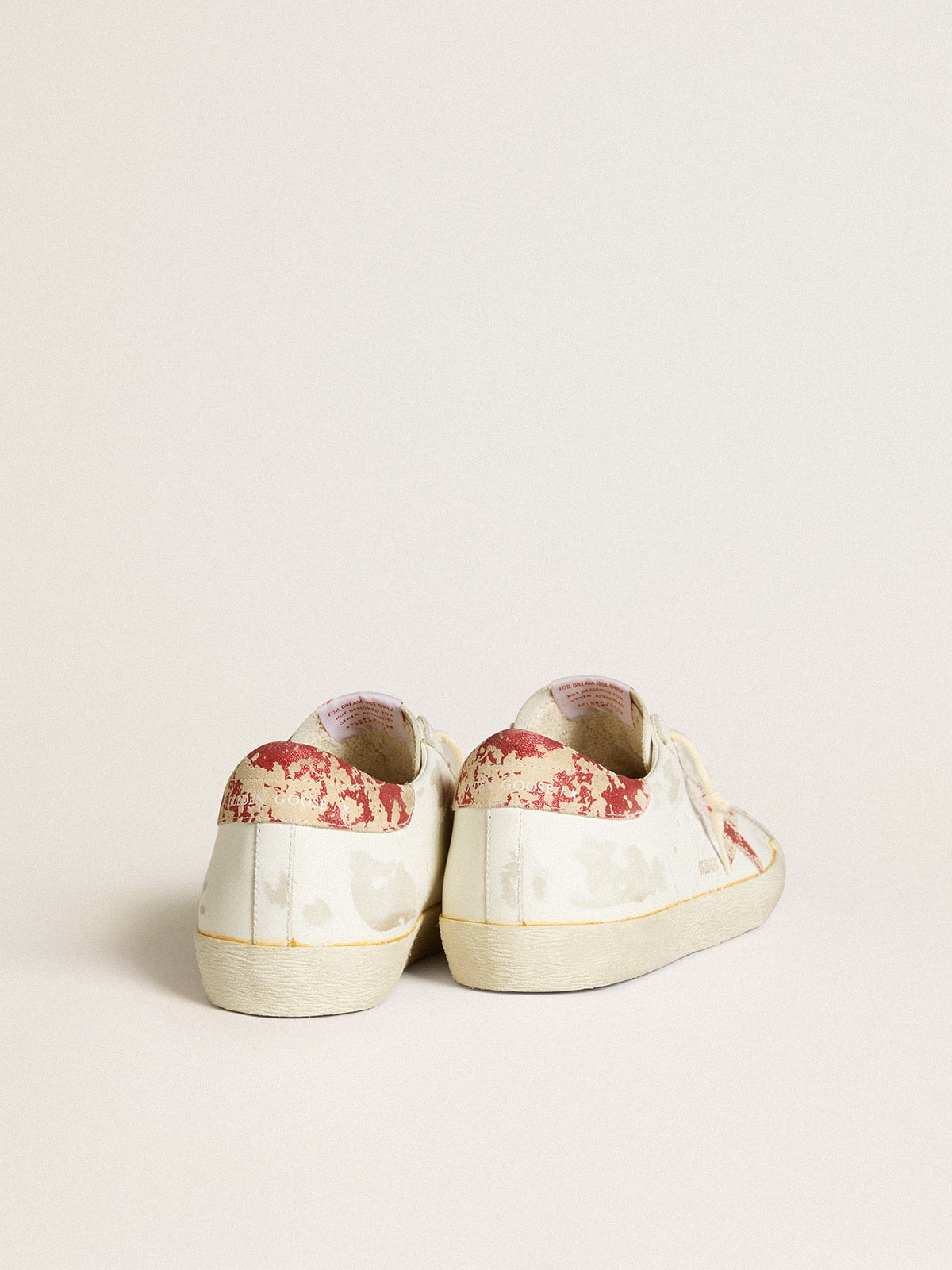 White Women's Super-Star LAB with rust-effect star and heel tab