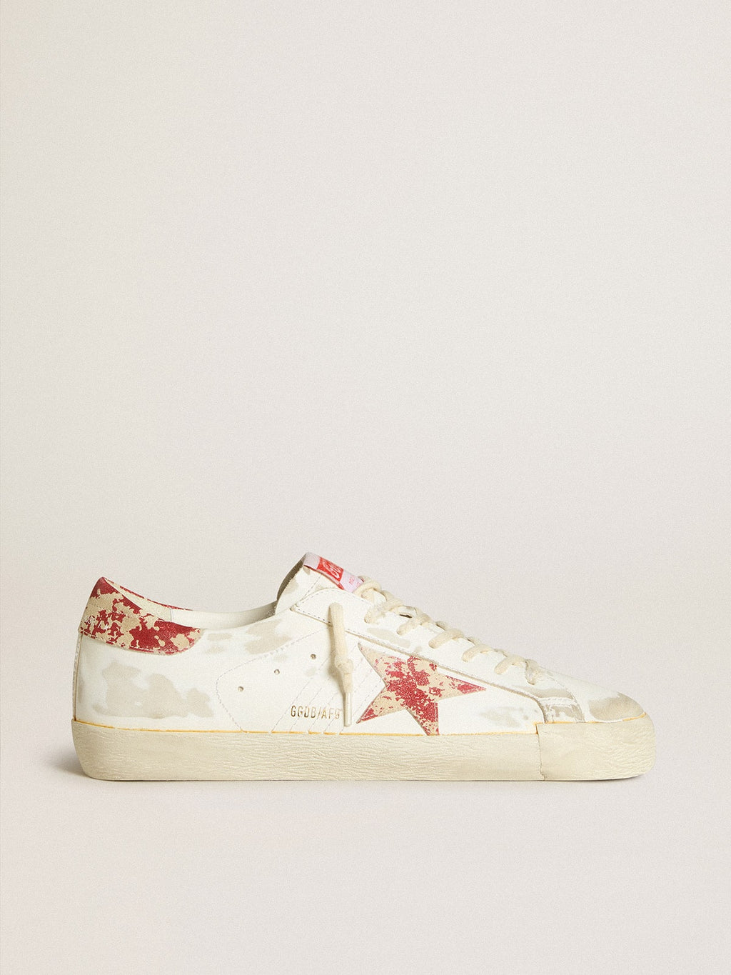 White Women's Super-Star LAB with rust-effect star and heel tab