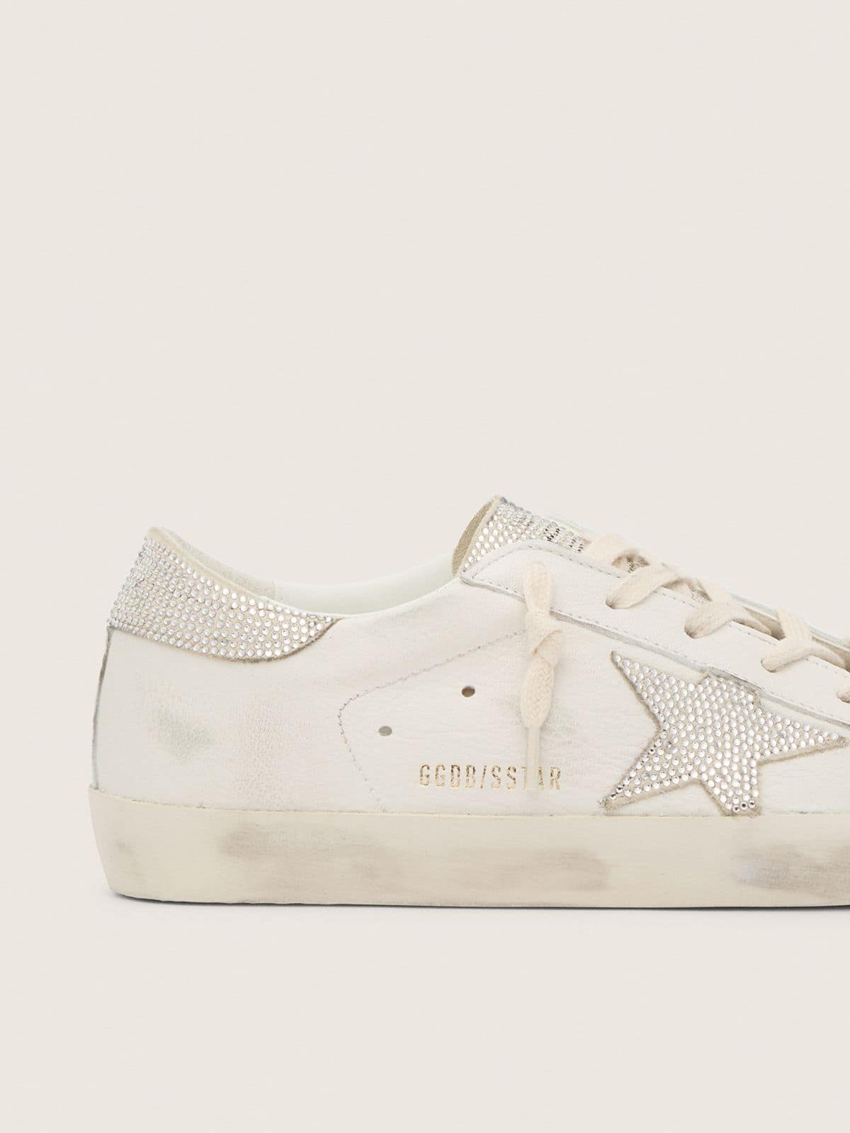 Women's Super-Star in nappa leather with Swarovski crystal star and heel tab