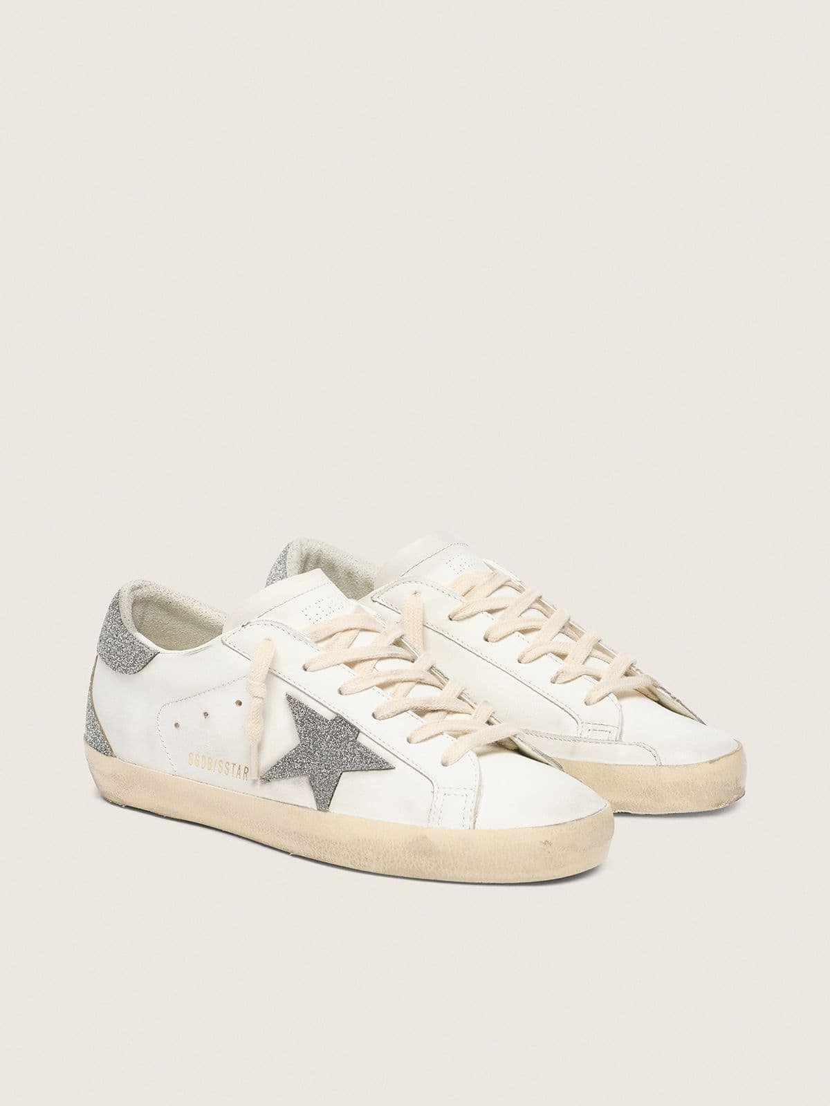 Women's Super-Star with silver Swarovski crystal star and heel tab