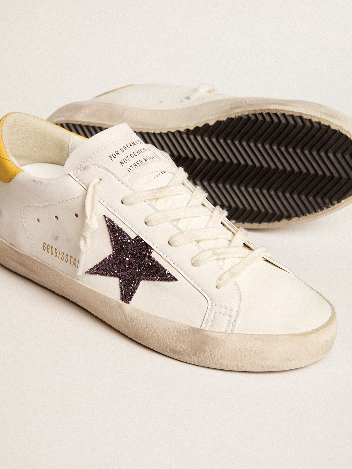 Women¡¯s Bio-based Super-Star with red glitter star and leather heel tab