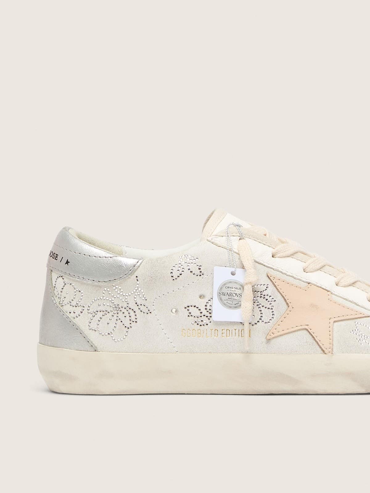 Super-Star LTD with Swarovski crystals and smoke gray leather star