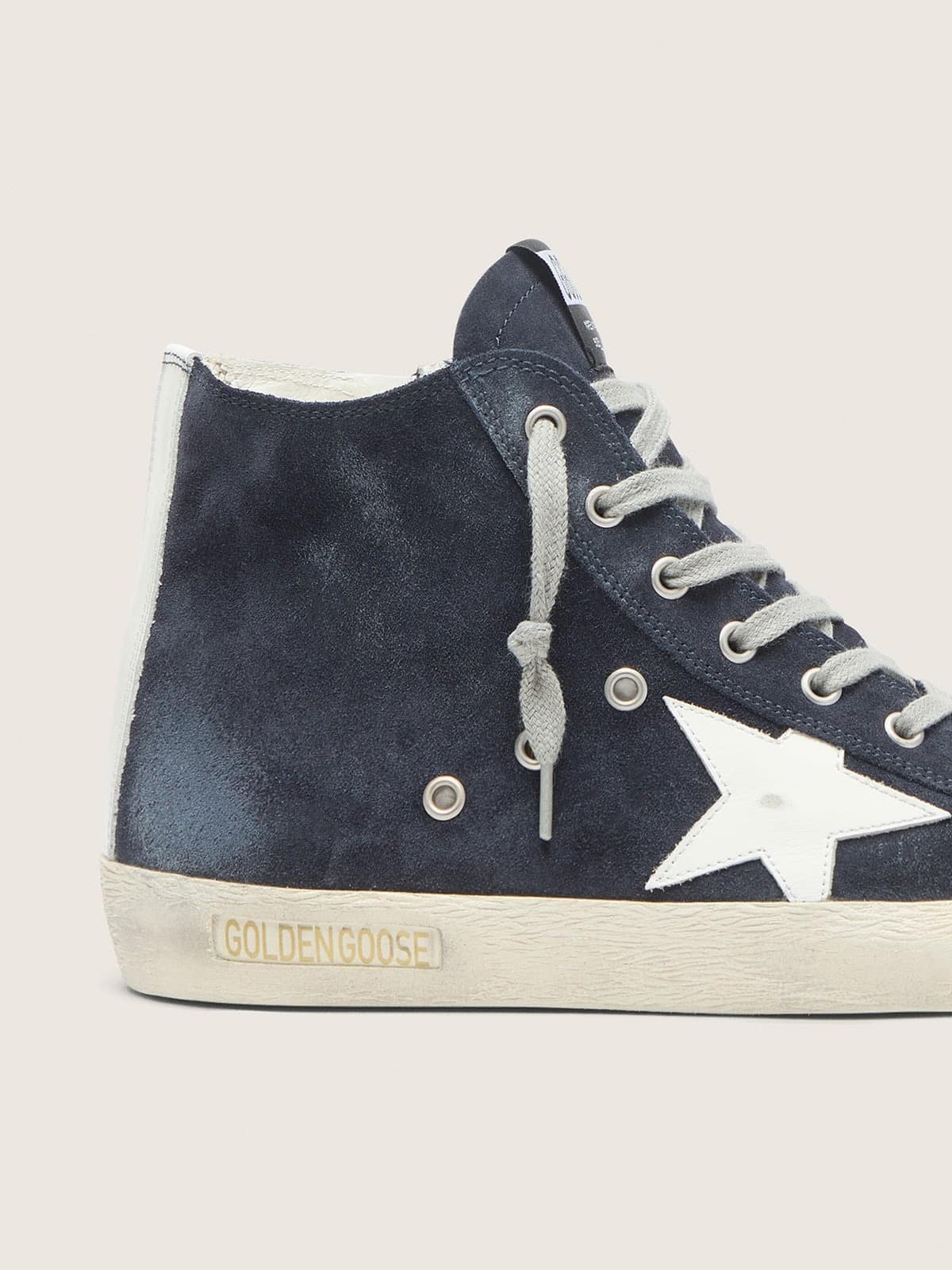 Francy sneakers in leather with leather star and heel tab