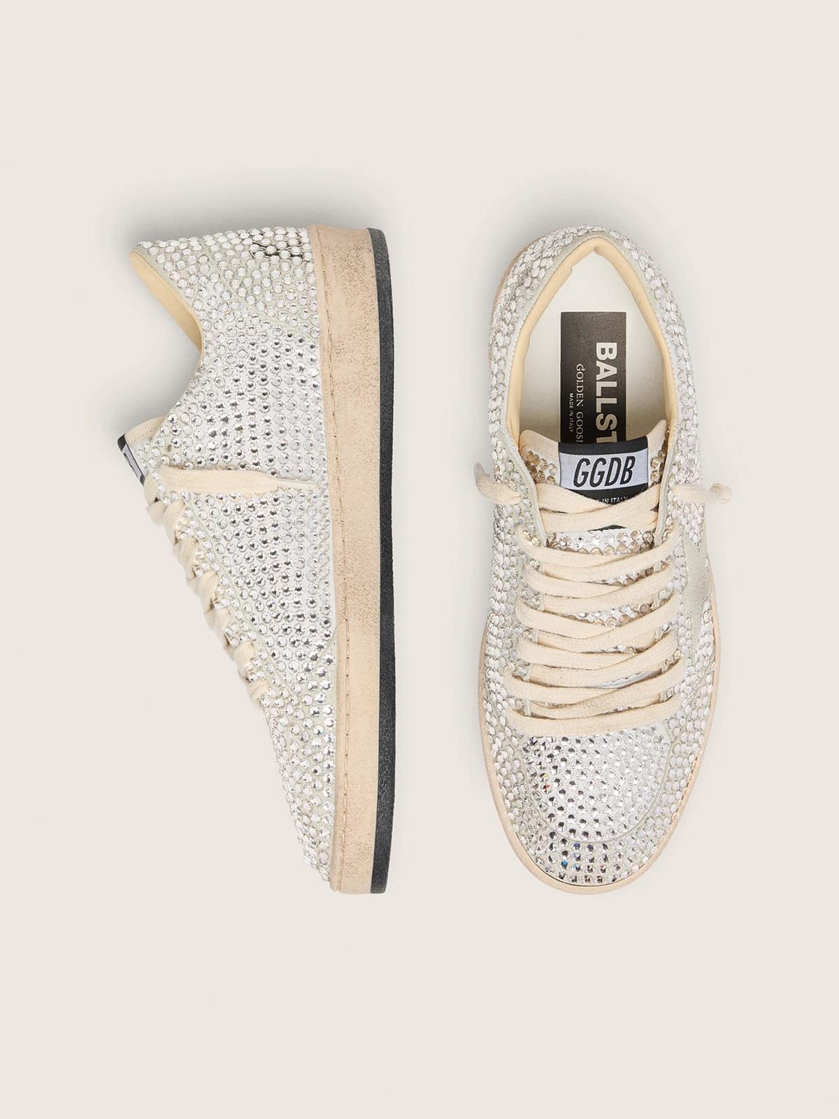 Women's Ball Star LTD with Swarovski crystals and gray suede star