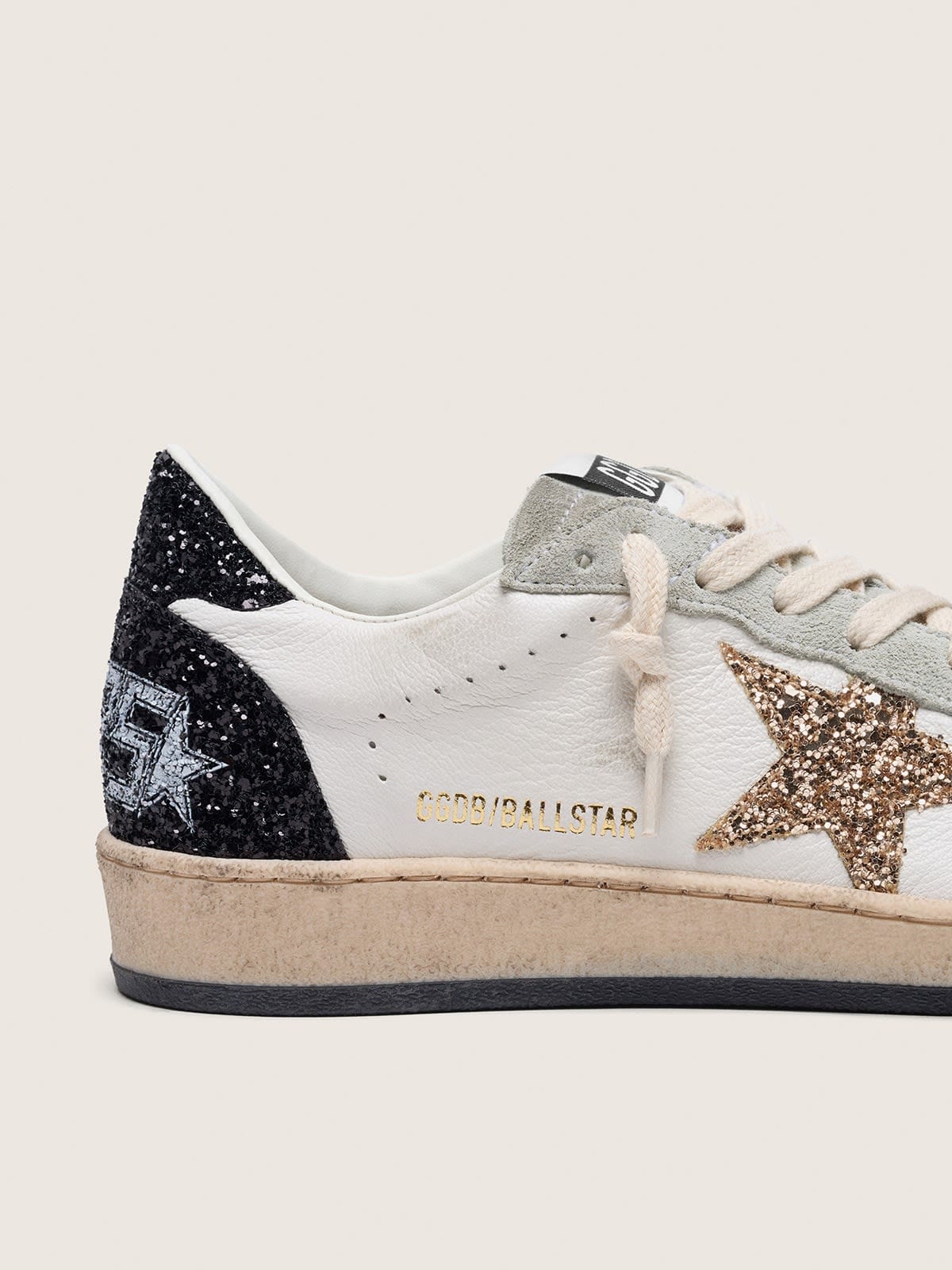 Women's Ball Star LTD in nappa and suede with glitter star and black heel tab