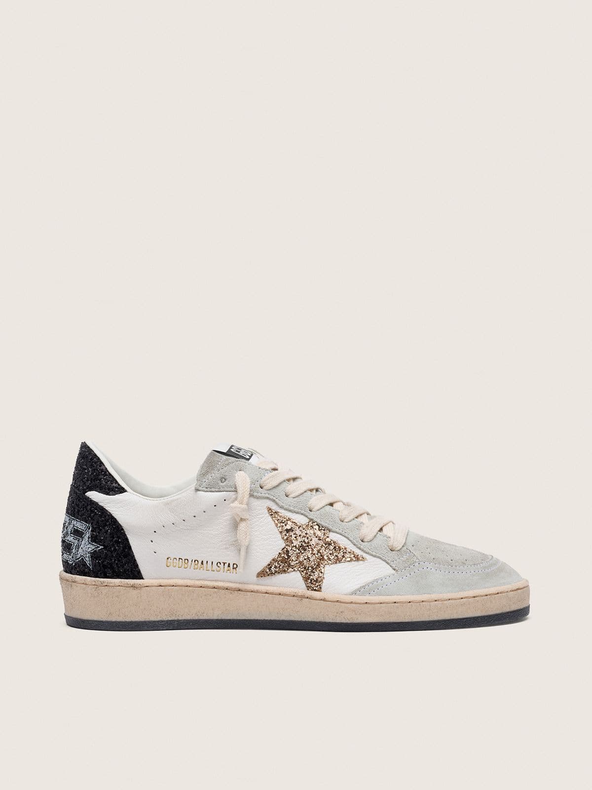 Women's Ball Star LTD in nappa and suede with glitter star and black heel tab