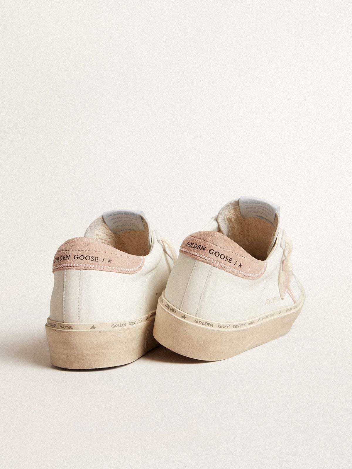 Women's Hi Star LTD with old rose suede star and heel tab with pearls