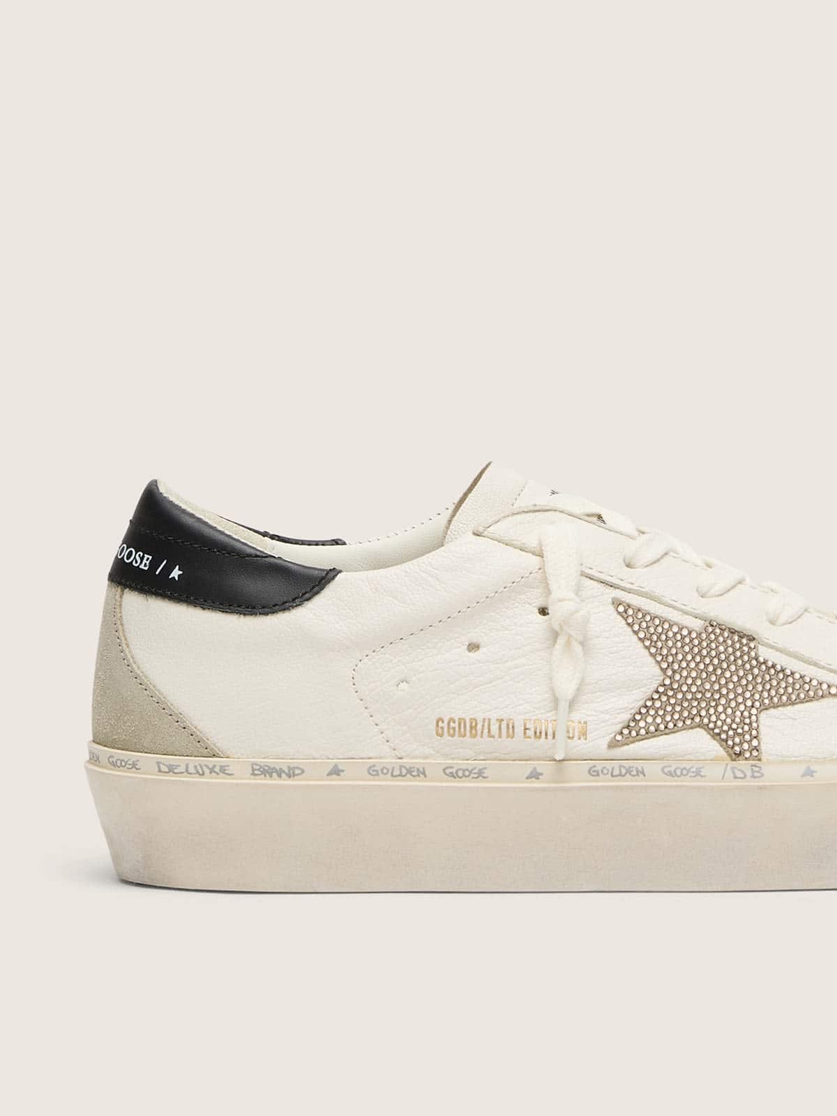 Hi Star LTD with Swarovski crystal star and black leather heel tab