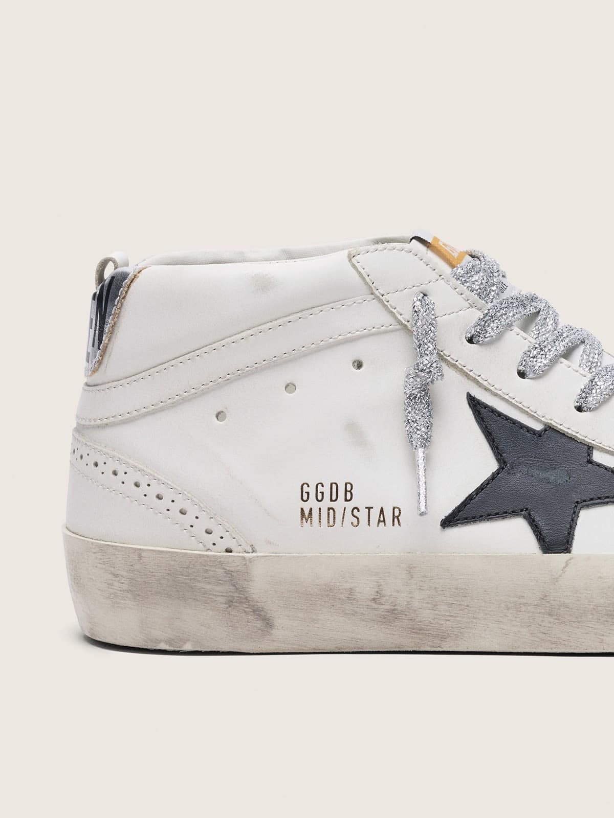 Women's Mid Star with laminated heel tab and glitter laces