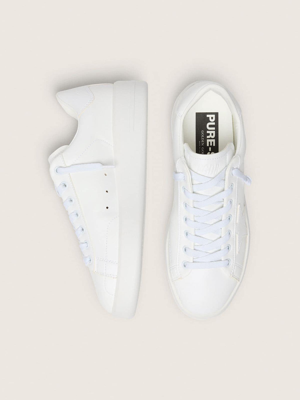 Women's bio-based Purestar with white star and heel tab
