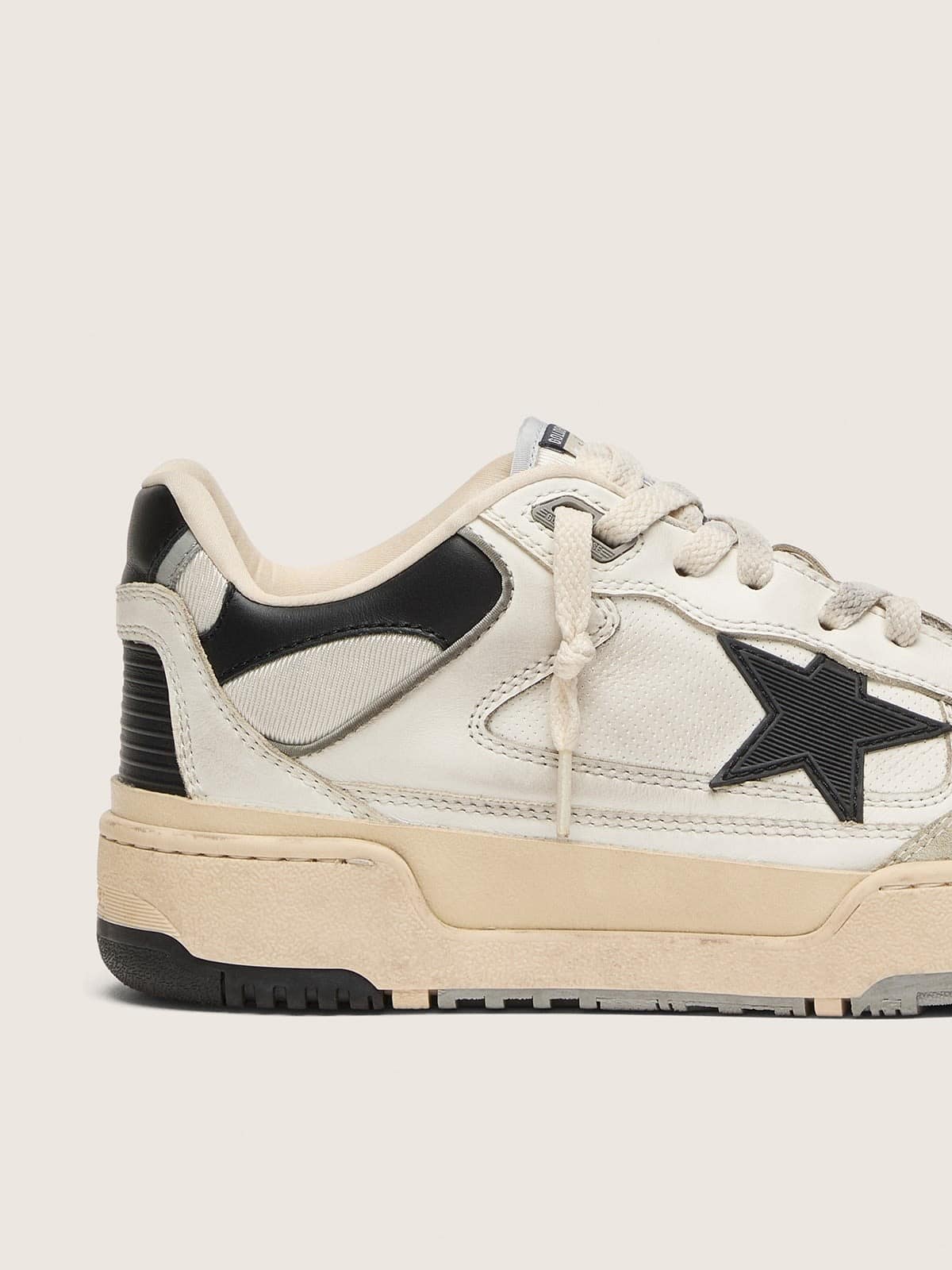Women's Forty2 with black star and black leather heel tab