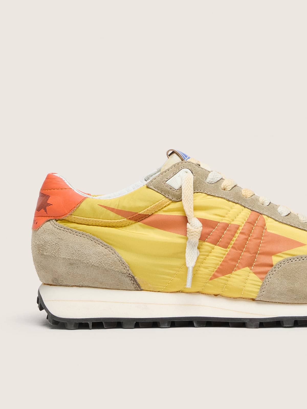 Women's Marathon with yellow nylon upper and orange star