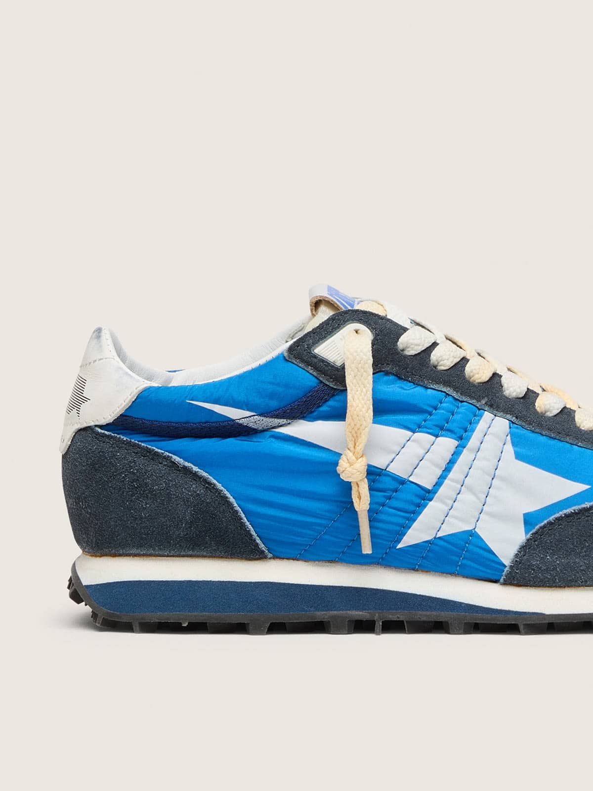 Women's Marathon with blue nylon upper and white star