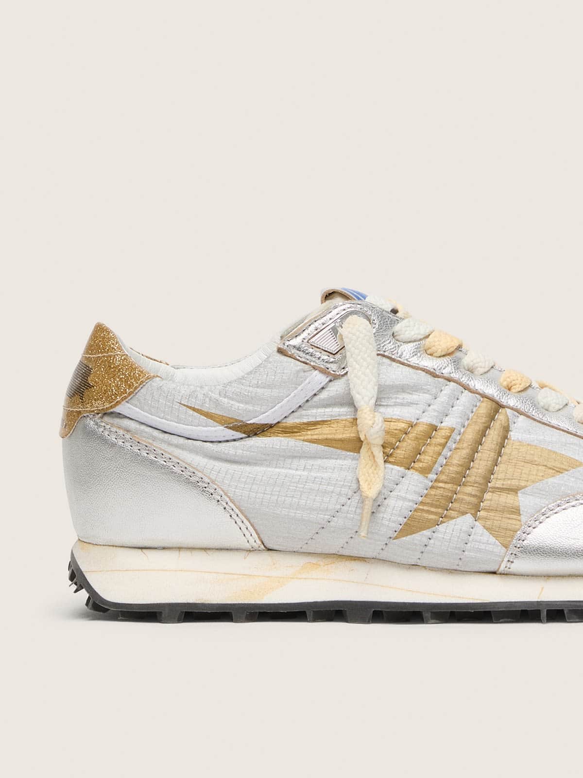 Women's Marathon with silver ripstop nylon upper and gold star