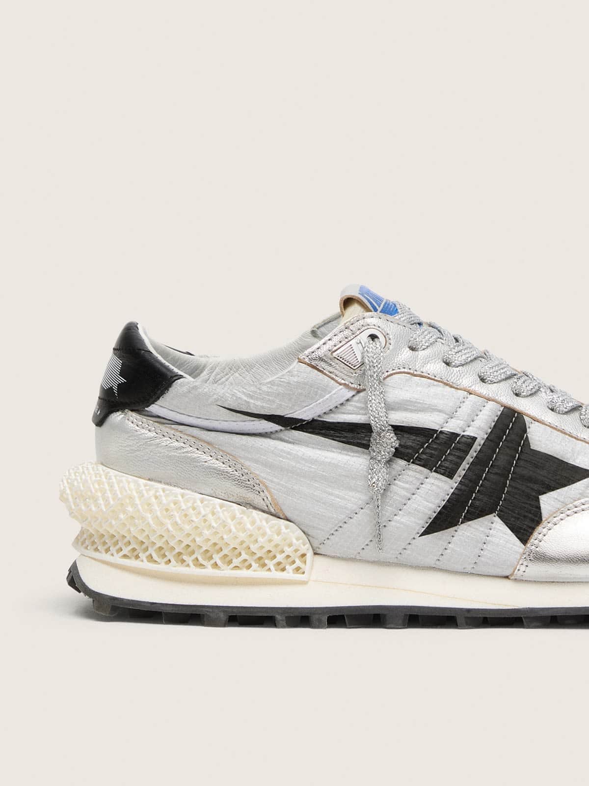 Women's Marathon with silver ripstop nylon upper and black star