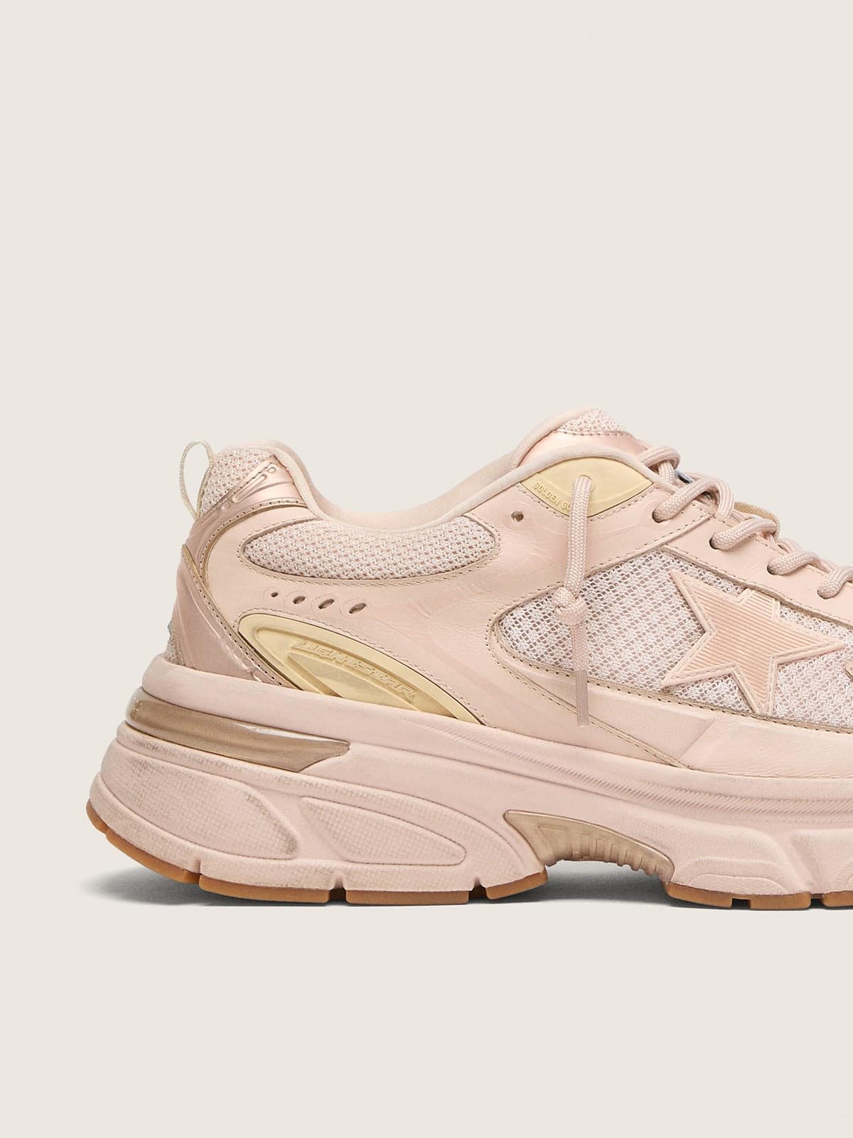Women's Lightstar with pink leather and mesh upper and pink star